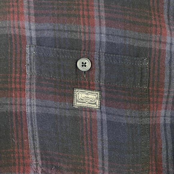 Ralph Lauren Denim & Supply Flannel Shirt Men's XXL Plaid Black Red Button Down - Picture 6 of 15